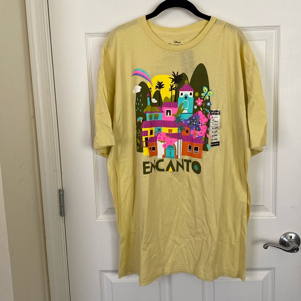 NWT Disney Encanto Yellow Short Sleeve T Shirt Size XXL/2X